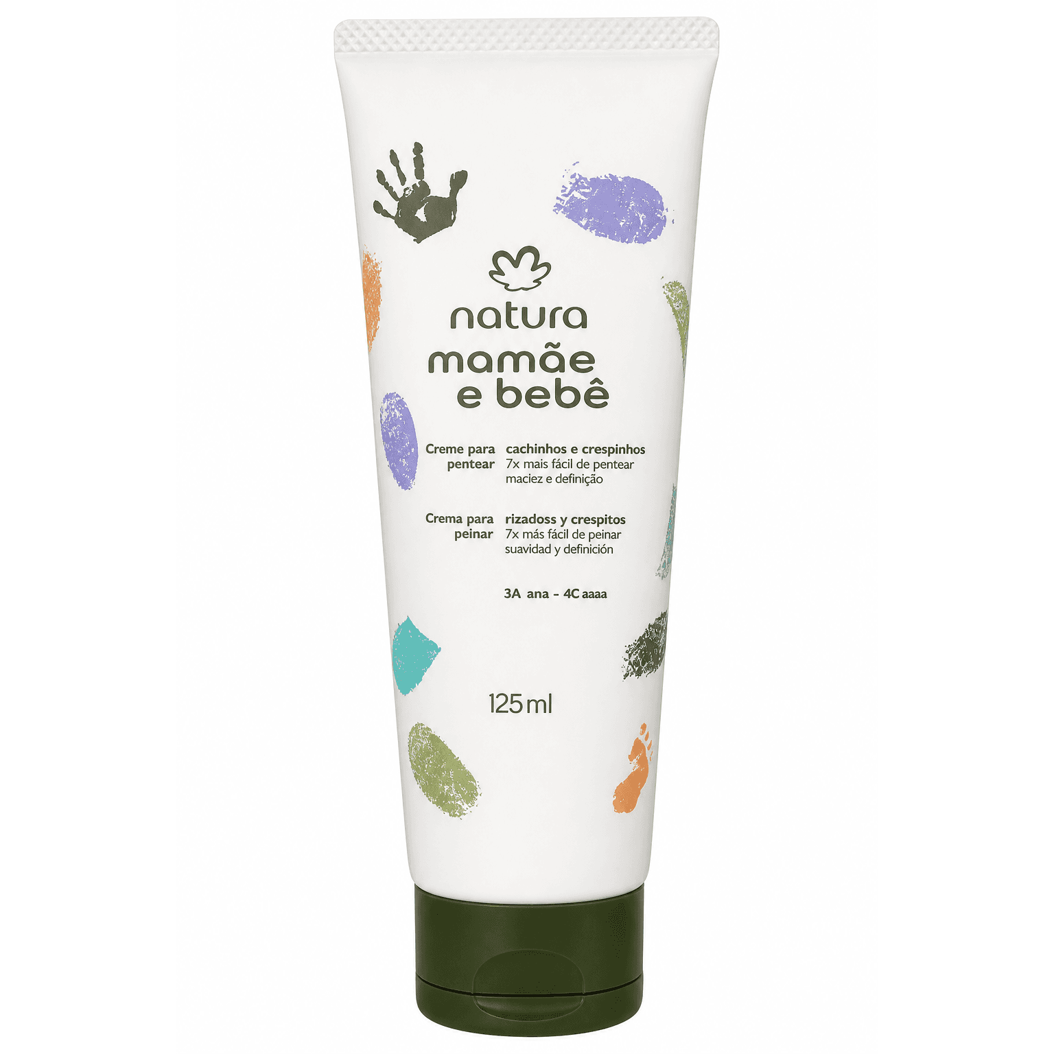 Natura Mamãe e Bebê Creme para Pentear Cachinhos e Crespinhos 125 ml, 1