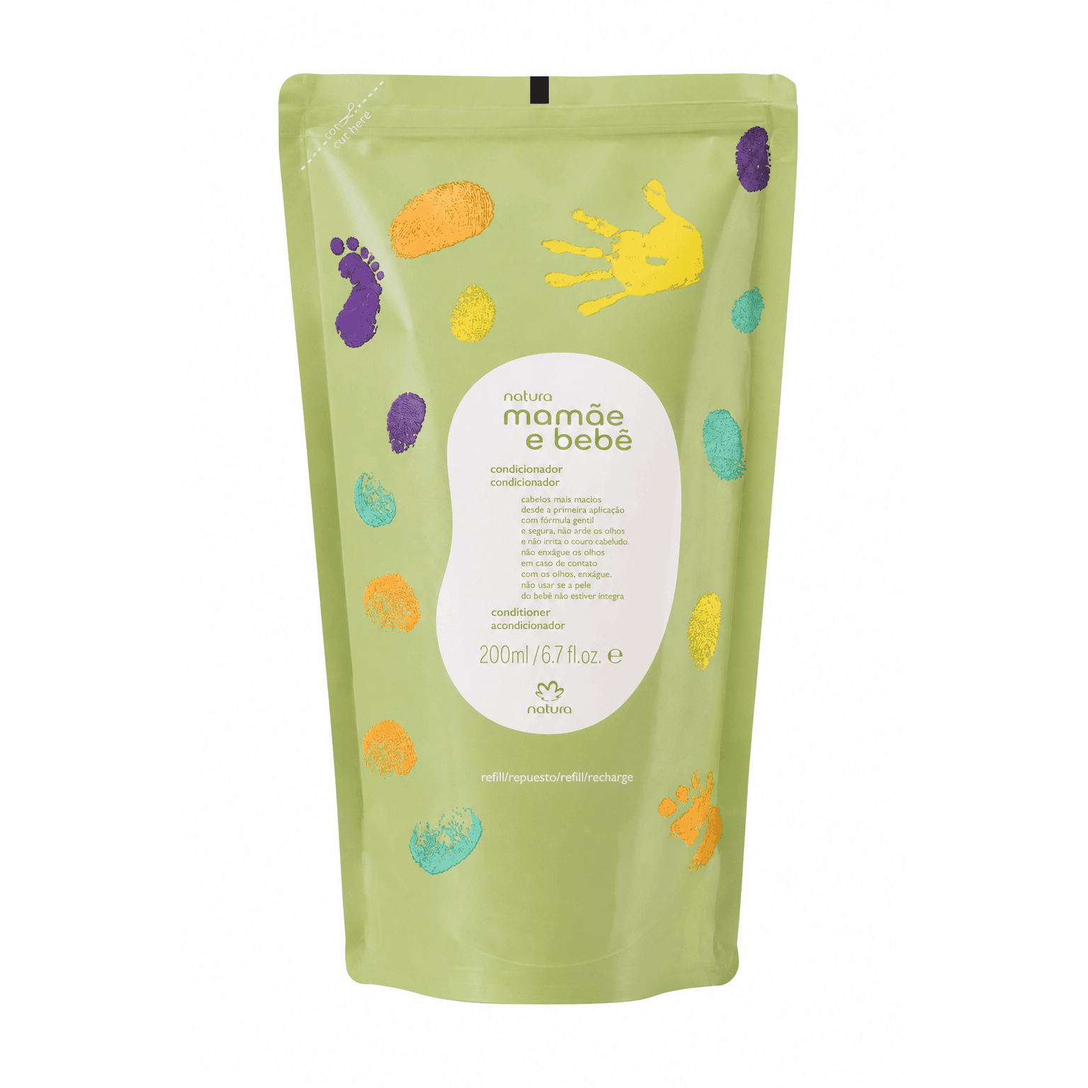 Natura Mamãe e Bebê Condicionador refil 200ml/6.7 fl.oz. e, 1