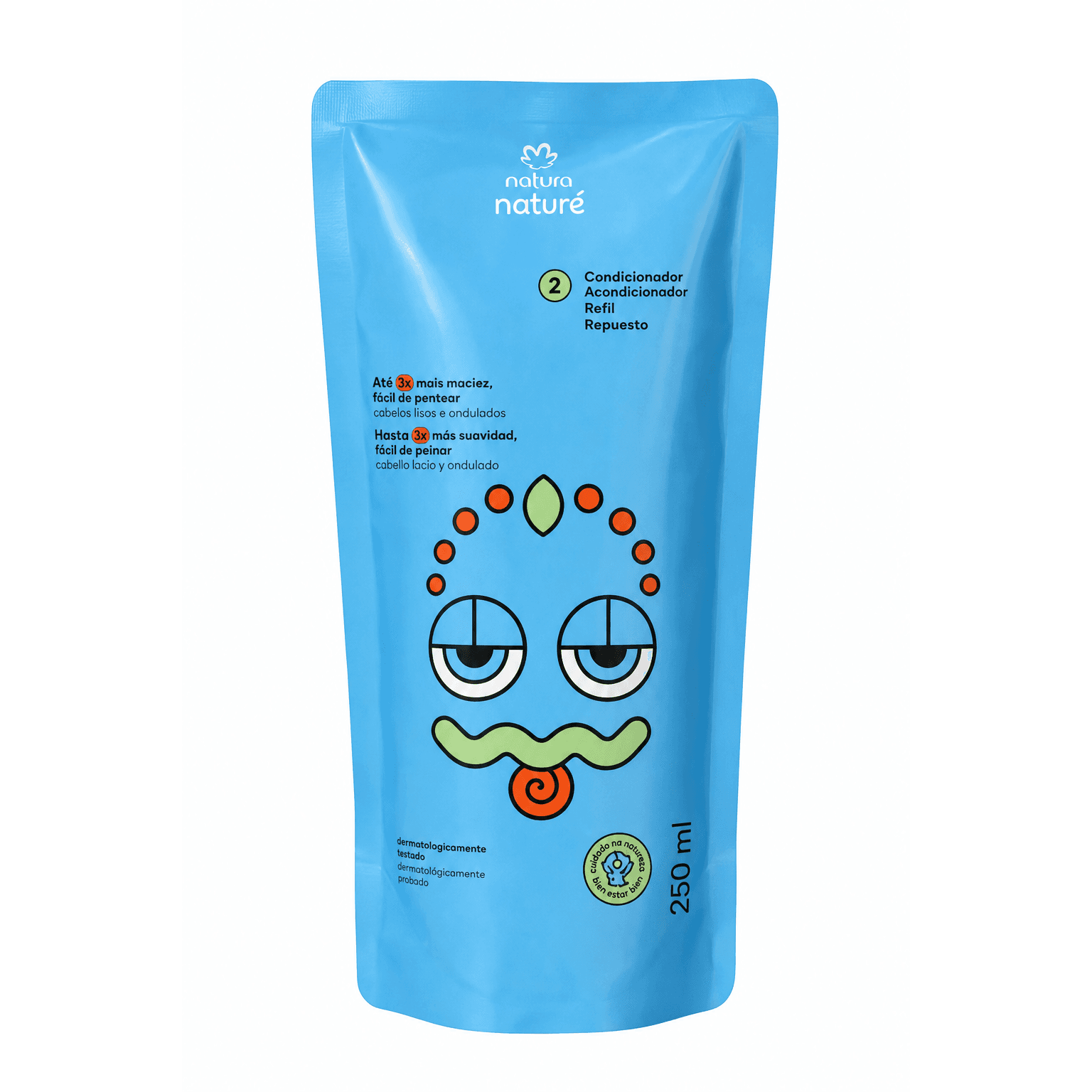 Refil Condicionador Infantil Lisos e Ondulados Naturé 250ml, 1