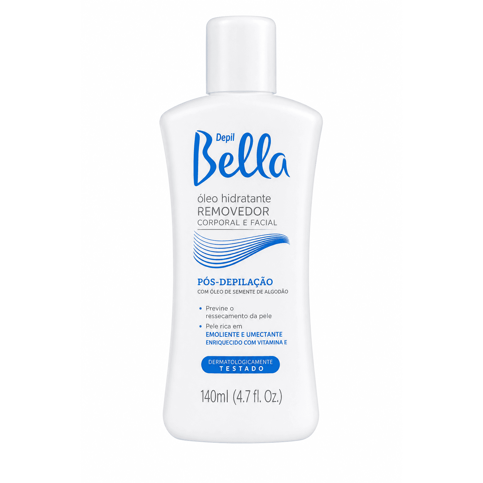 Depil Bella Óleo Hidratante REMOVEDOR Corporal e Facial 140ml (4.7 fl. Oz)