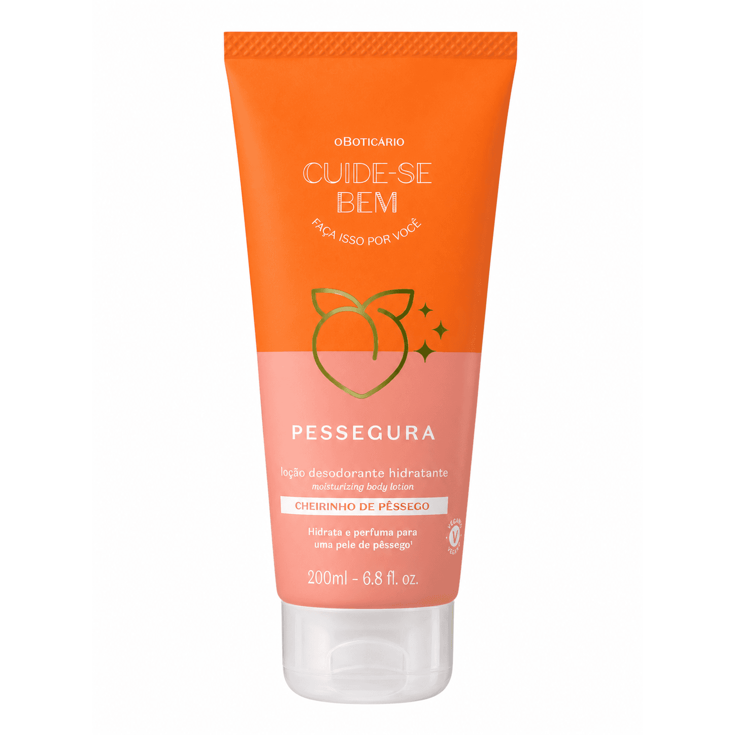 Cuide-se Bem Loção Desodorante Hidratante Pessegura 200ml, 1