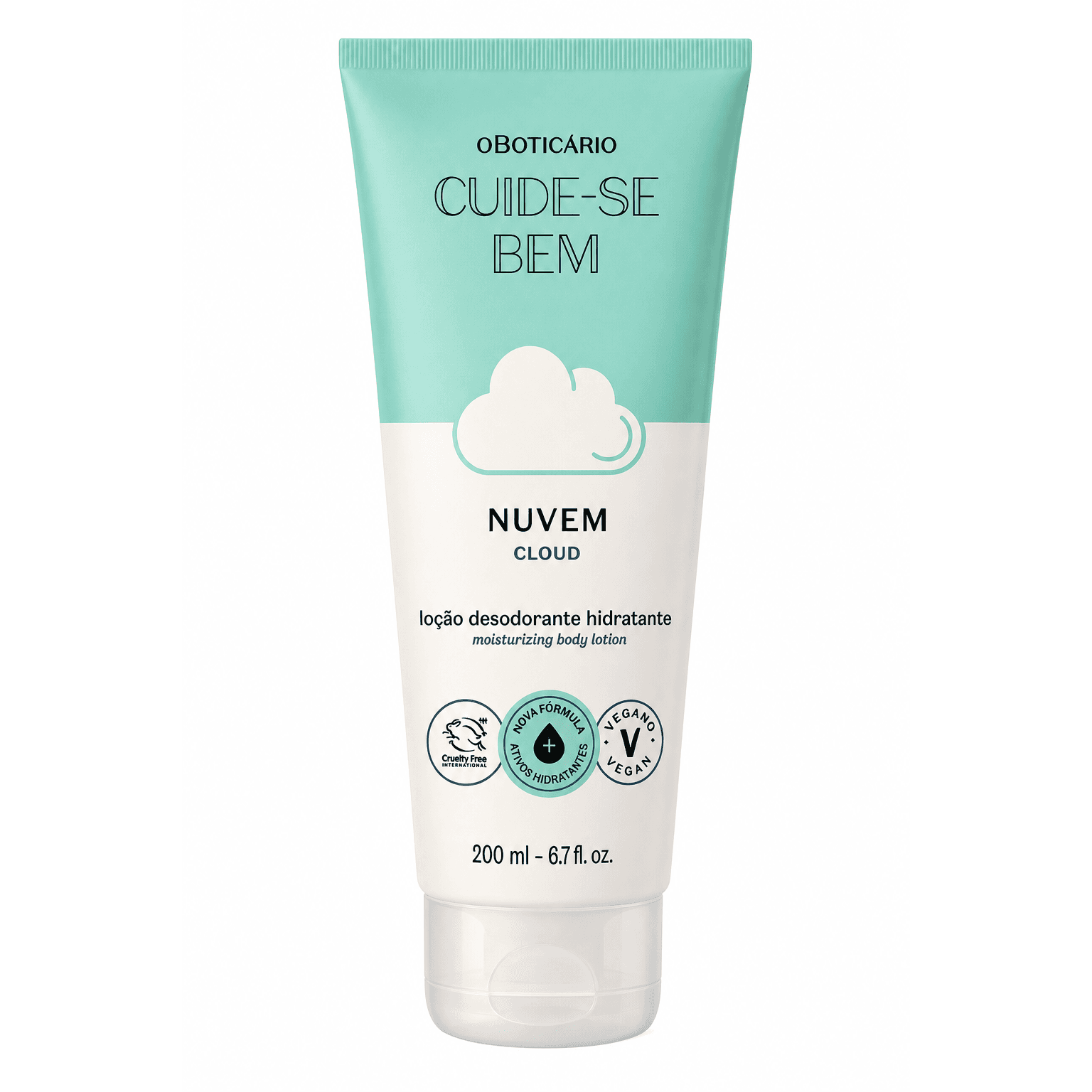 Cuide-se Bem Loção Desodorante Hidratante Nuvem Cloud 200ml, 1