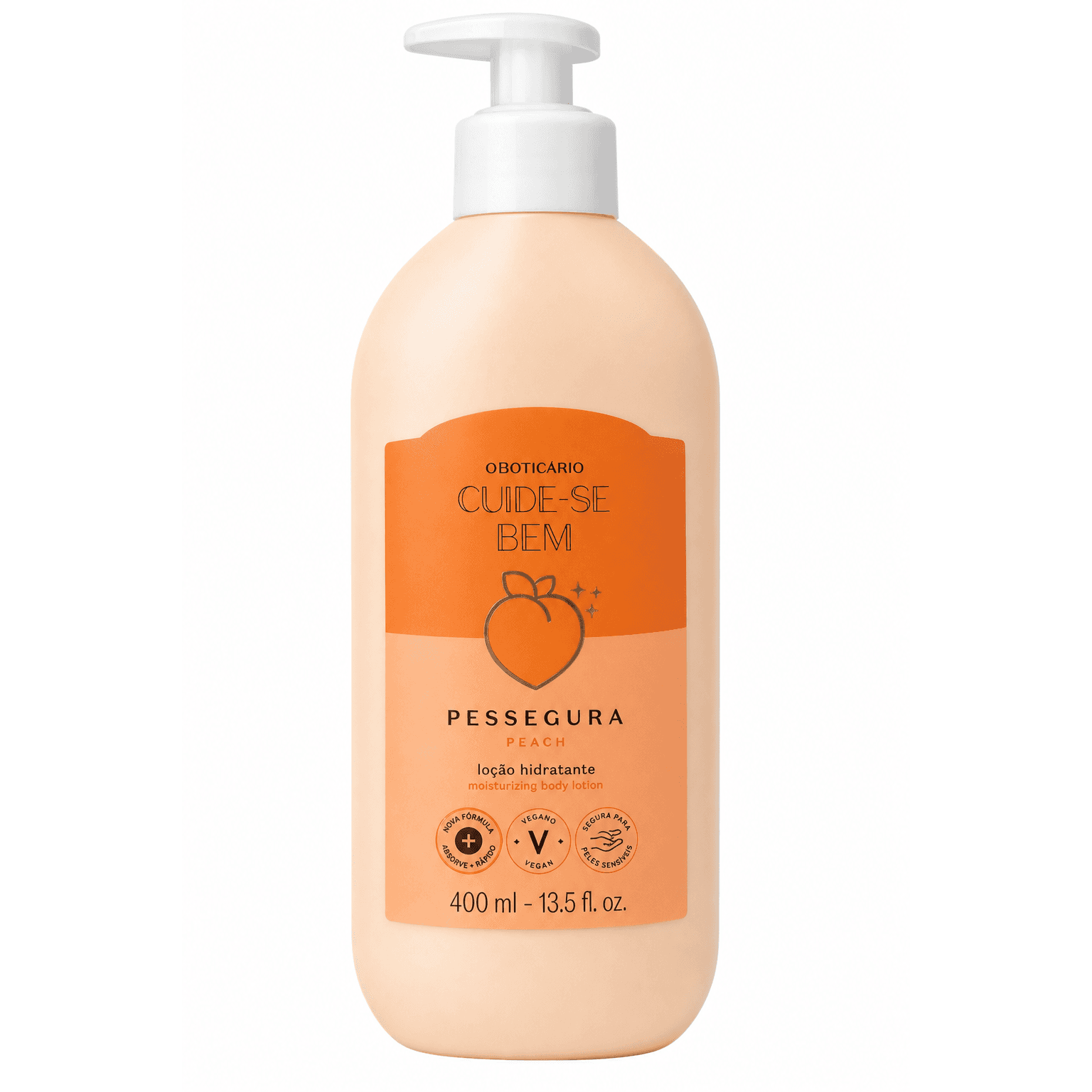 Cuide-se Bem Pessegura Hidratante Corporal 400ml, 1