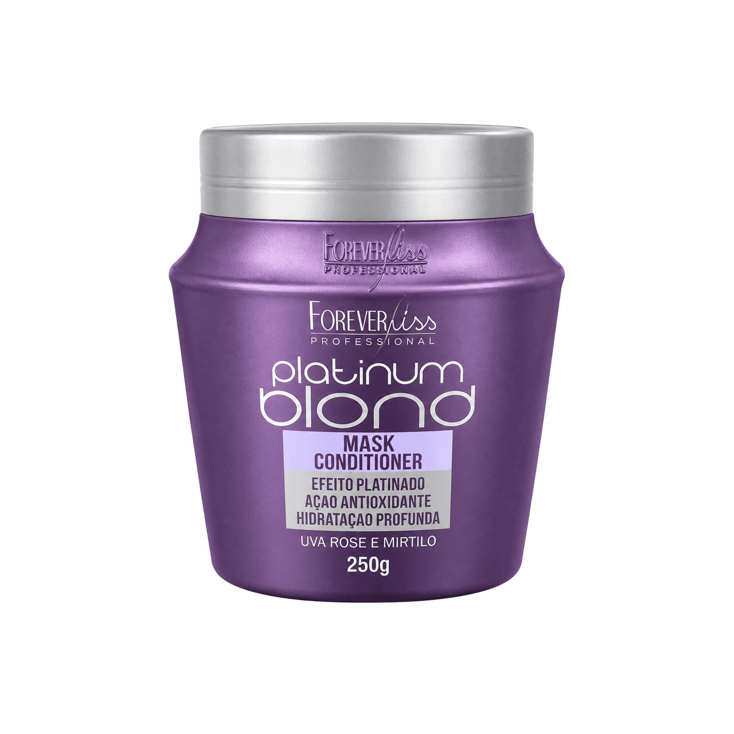 Forever Liss Professional Platinum Blond Mask Conditioner Uva Rose e Mirtilo 250g