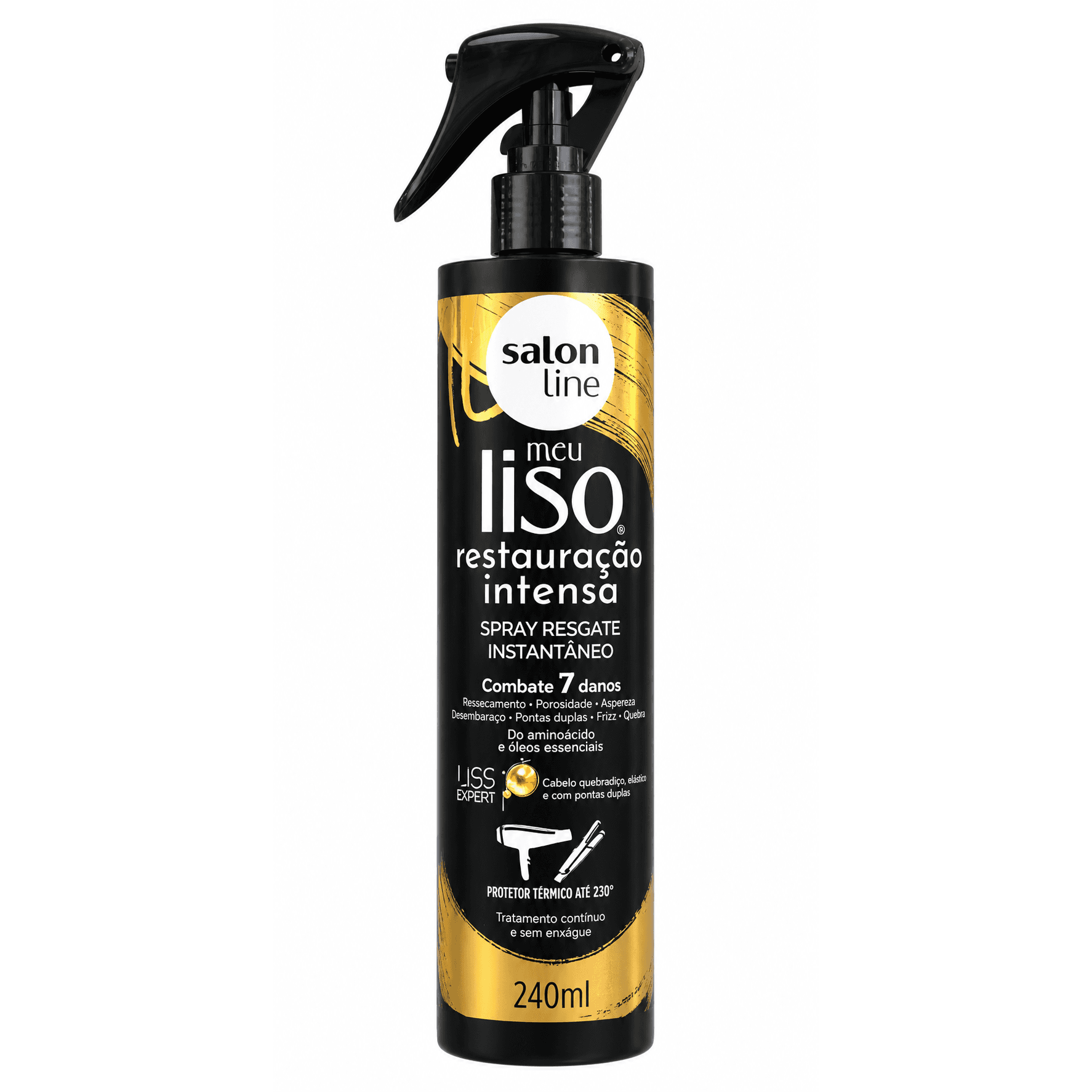 Salon Line Meu Liso Restauração Intensa Spray Resgate Instantâneo 240ml, 1