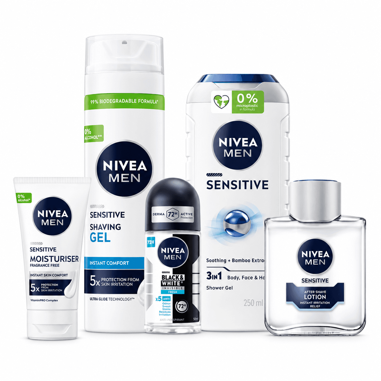 Maleta Presenteável Sensitive Barba Nivea Men - 5 em 1, 2