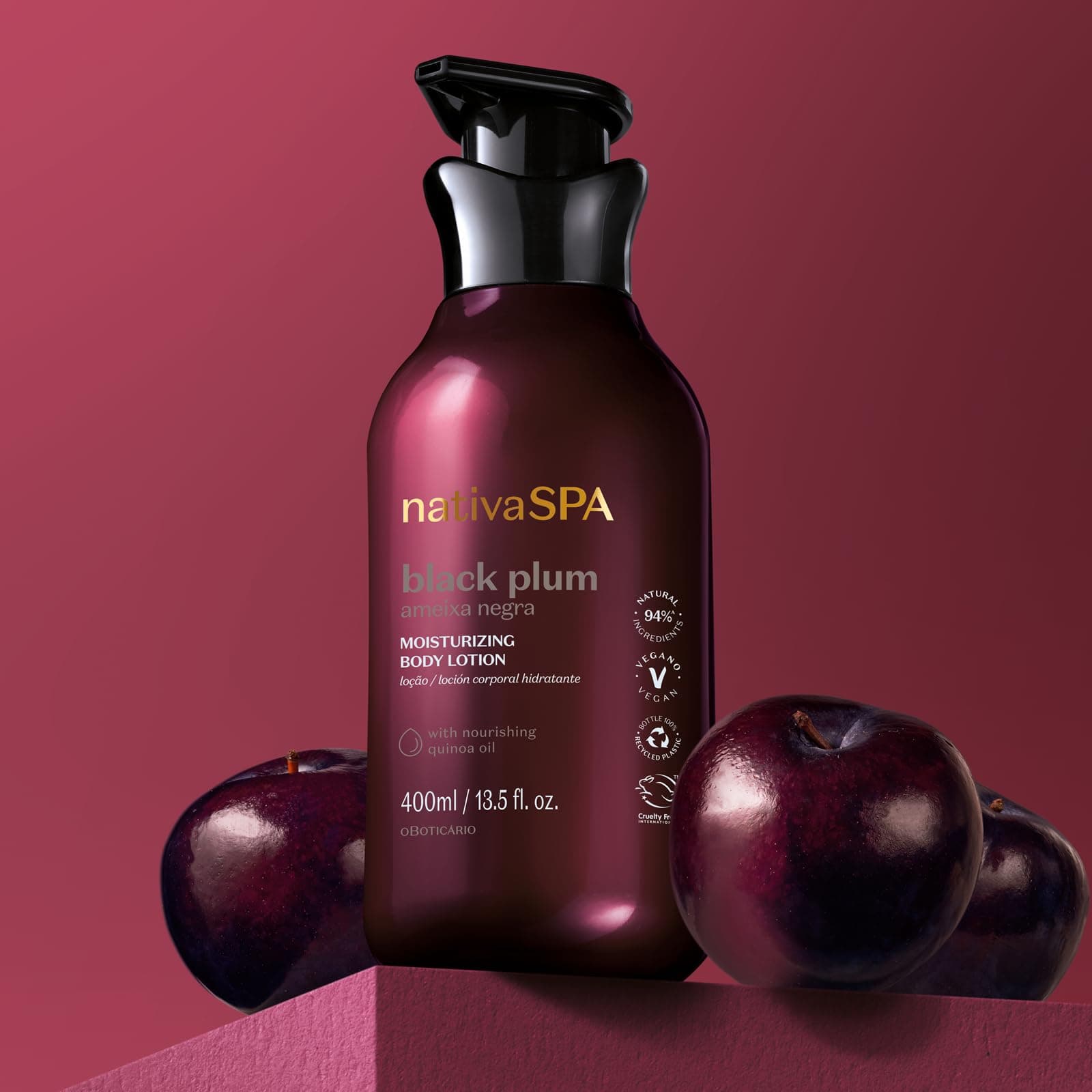 Loção Hidratante - Nativa SPA Ameixa Negra 400ml, 1