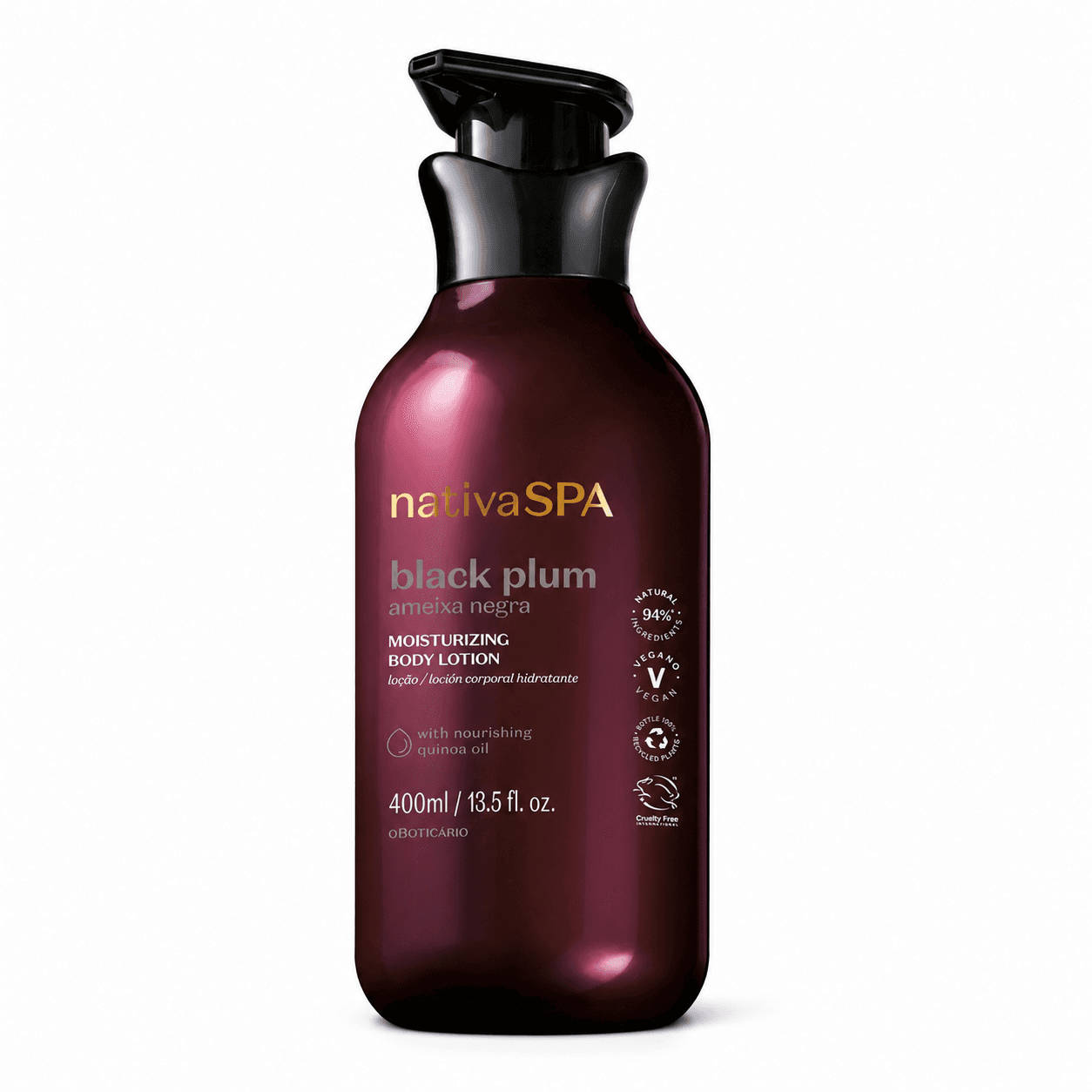 Loção Hidratante - Nativa SPA Ameixa Negra 400ml, 2