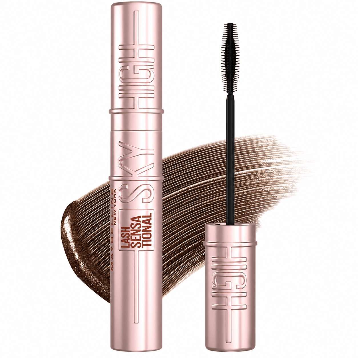 Rímel Maybelline New York Sky High Long + Lift 02 たそがれブラウン, 1