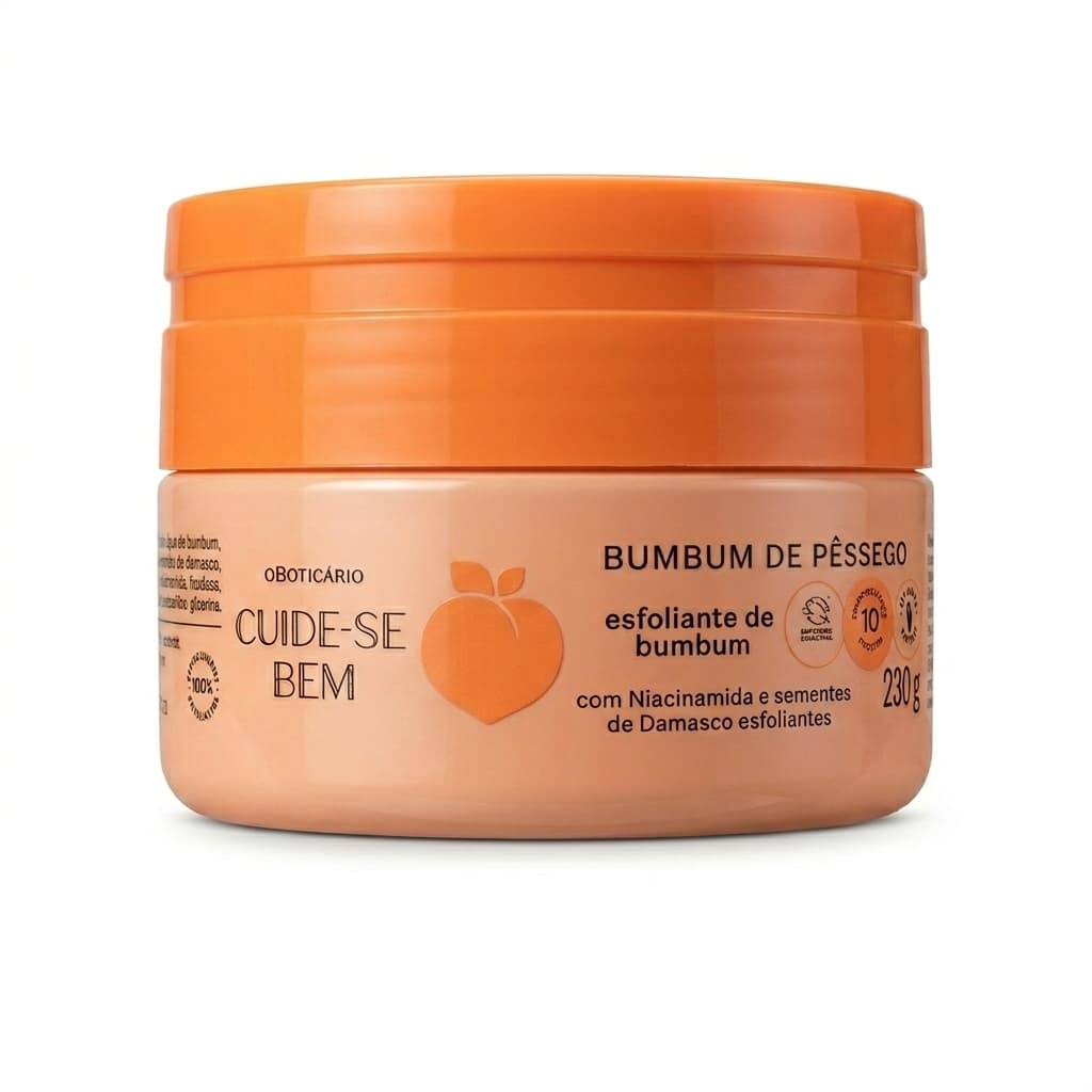 Cuide-se Bem Bumbum de Pêssego Creme Esfoliante de Bumbum 230ml, 1