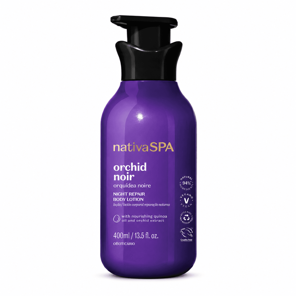Loção Hidratante - Nativa SPA Orquídea Noire 400ml, 2