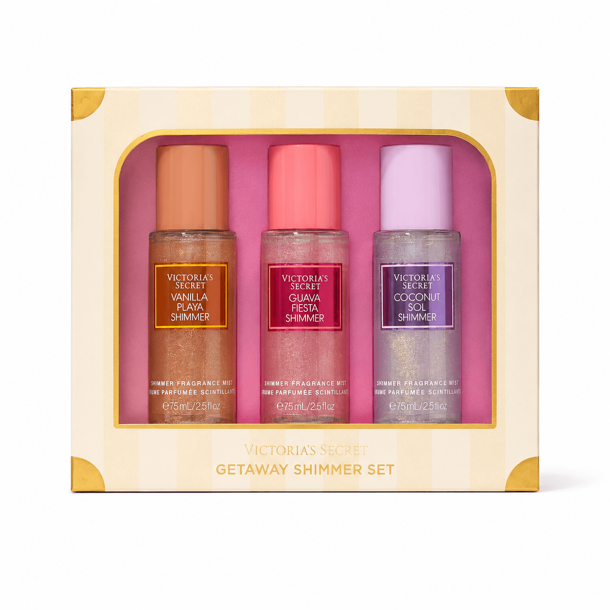 Kit c/ 3 Mini Body Splashes - Vanilla Playa, Guava Fiesta e Coconut Sol 75ml, 1