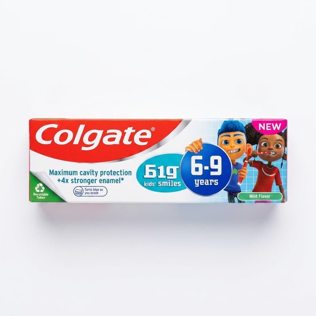 Colgate Big Kids' Smiles 6-9 anos (Mint Flavor), 1