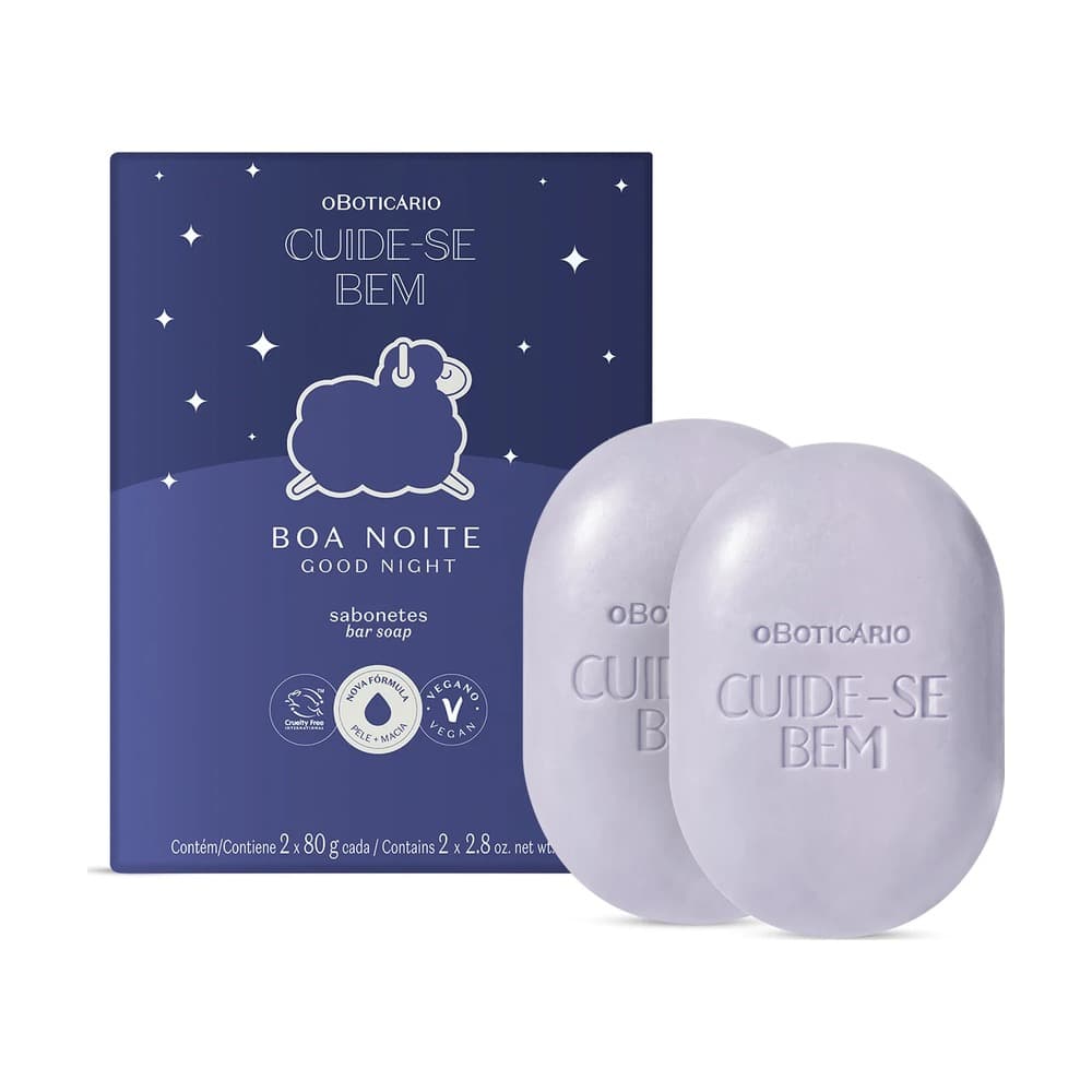 Cuide-se Bem Boa Noite Sabonetes em Barra 2x80g