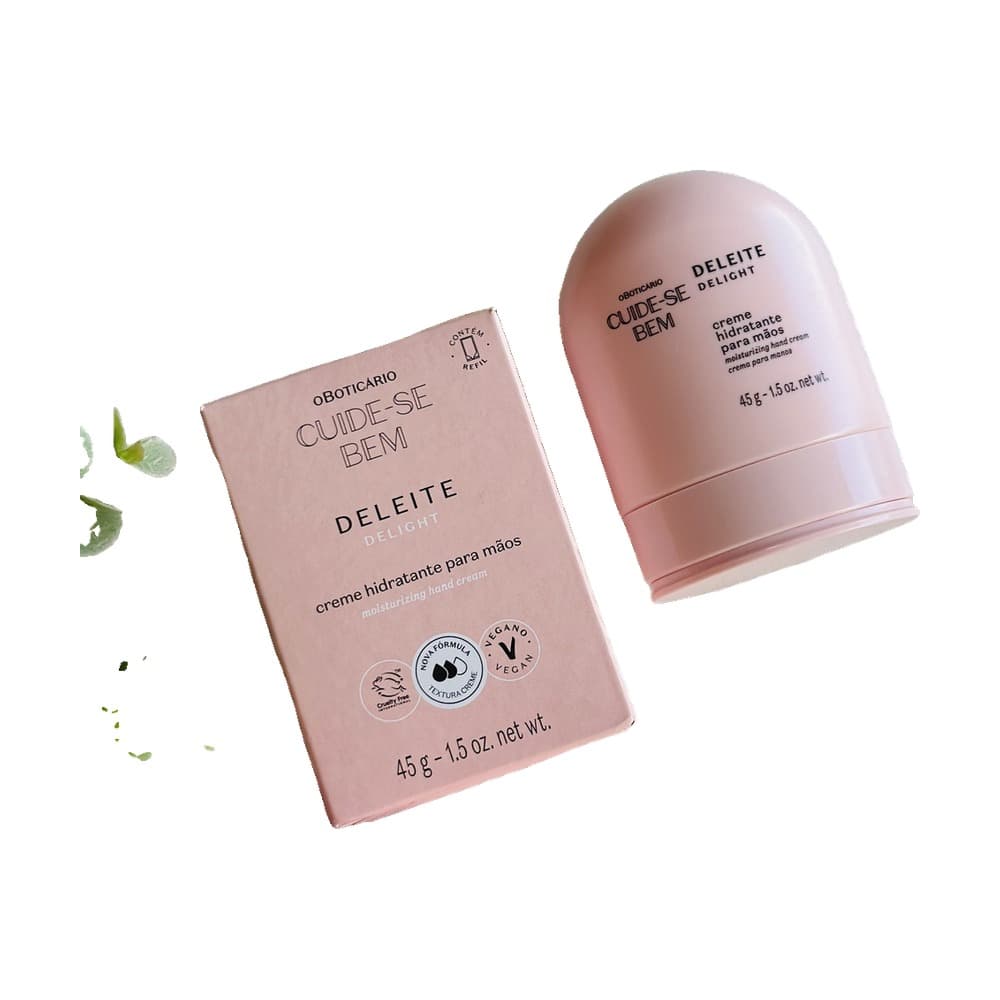 Cuide-se Bem Deleite Creme Hidratante para Mãos 45g, 3