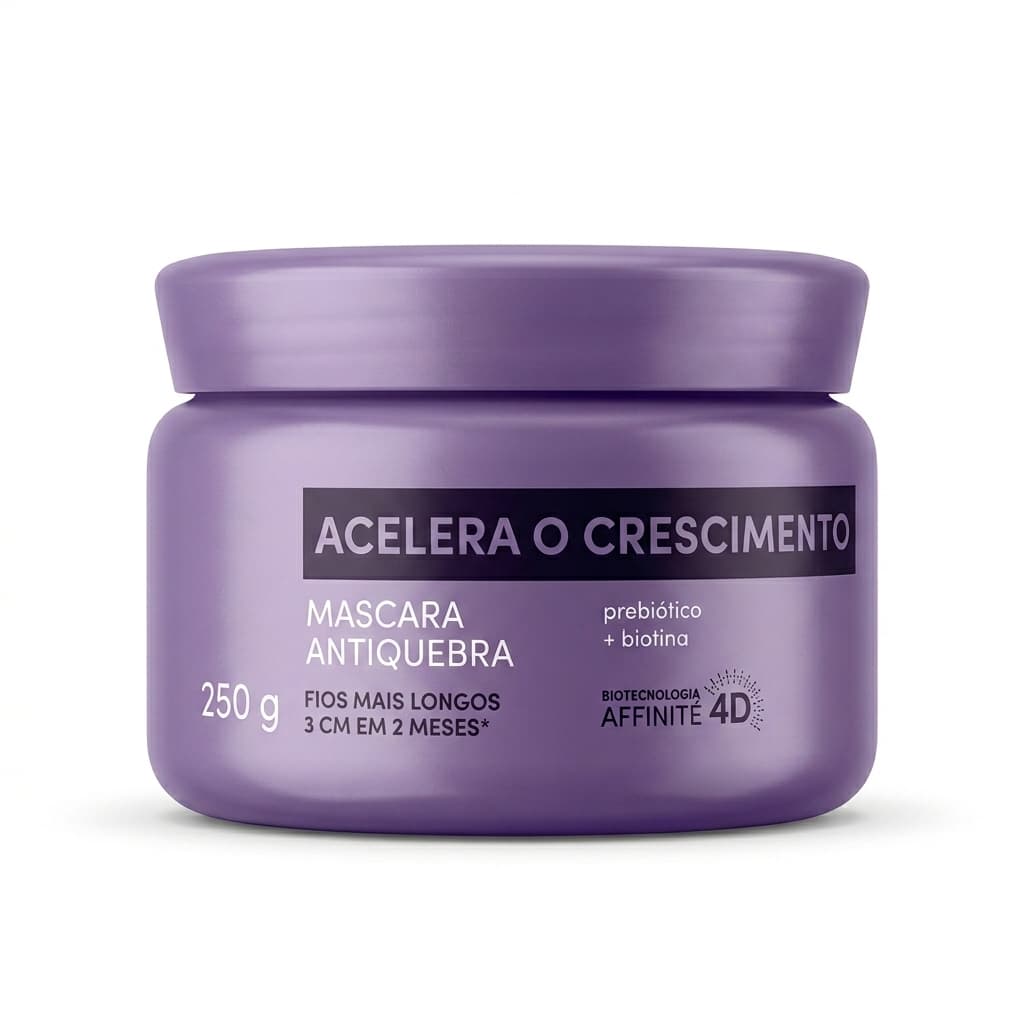 Eudora Siàge Acelera o Crescimento Máscara Capilar Antiquebra 250g, 1