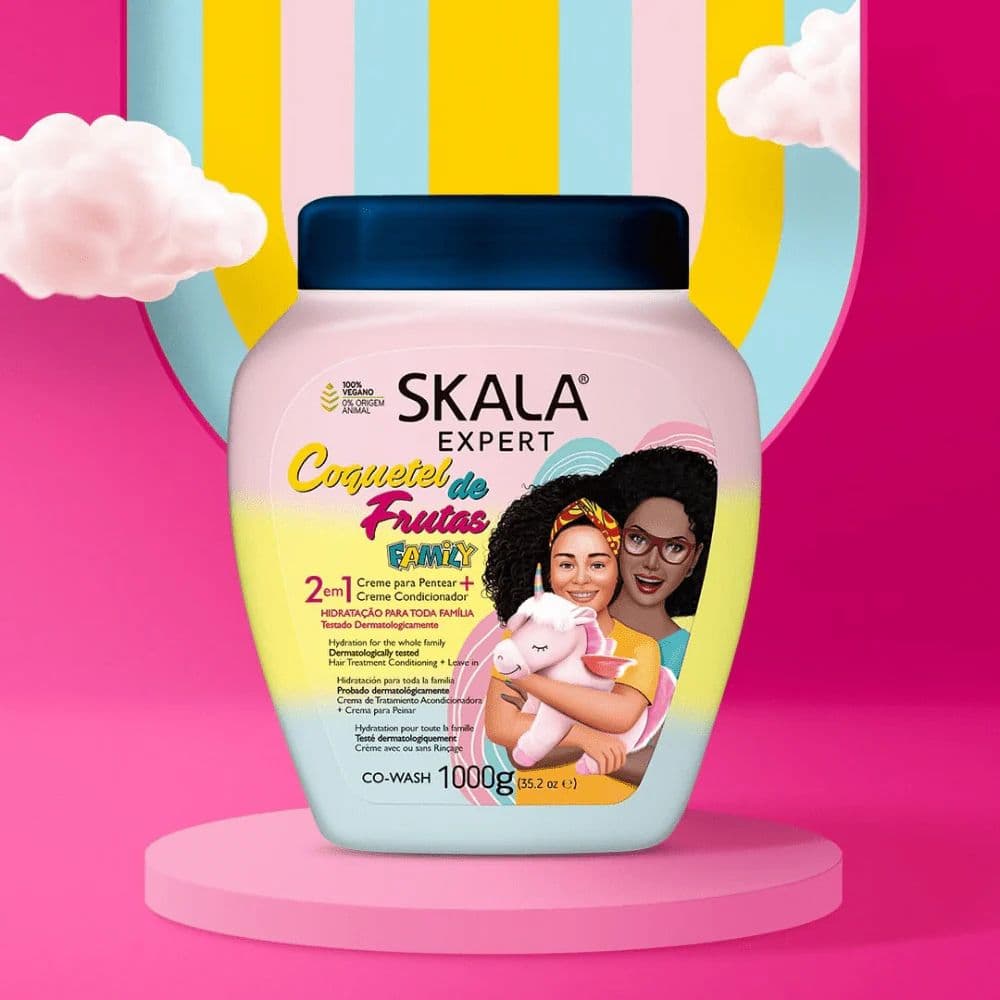 Skala Expert Coquetel de Frutas 2 em 1 Creme de Pentear e Creme Condicionador 1Kg