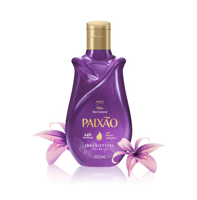 Paixão Óleo Corporal Irresistível Flor de Lis 200 ml., 1