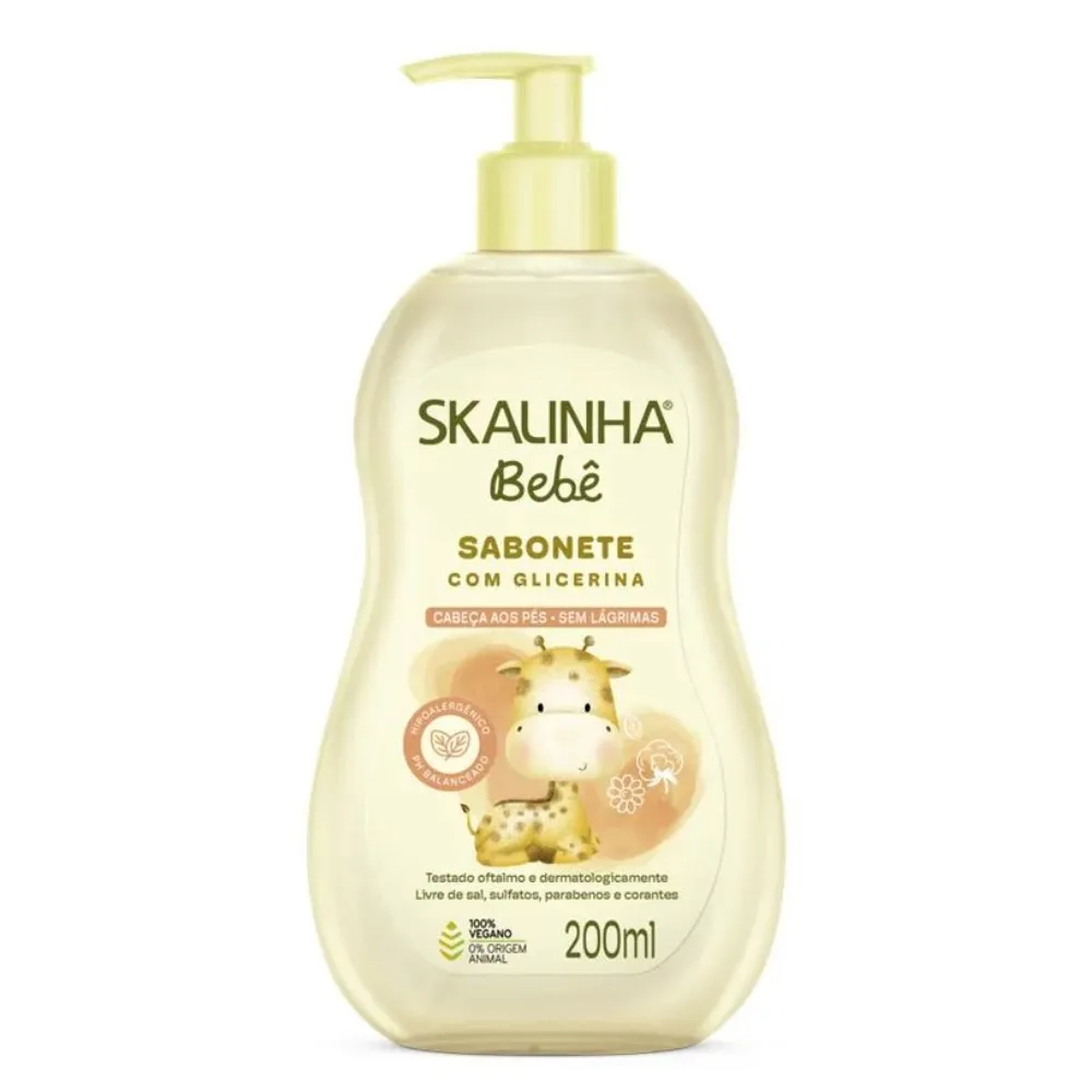 Skalinha Sabonete Líquido com Glicerina 200ml, 1