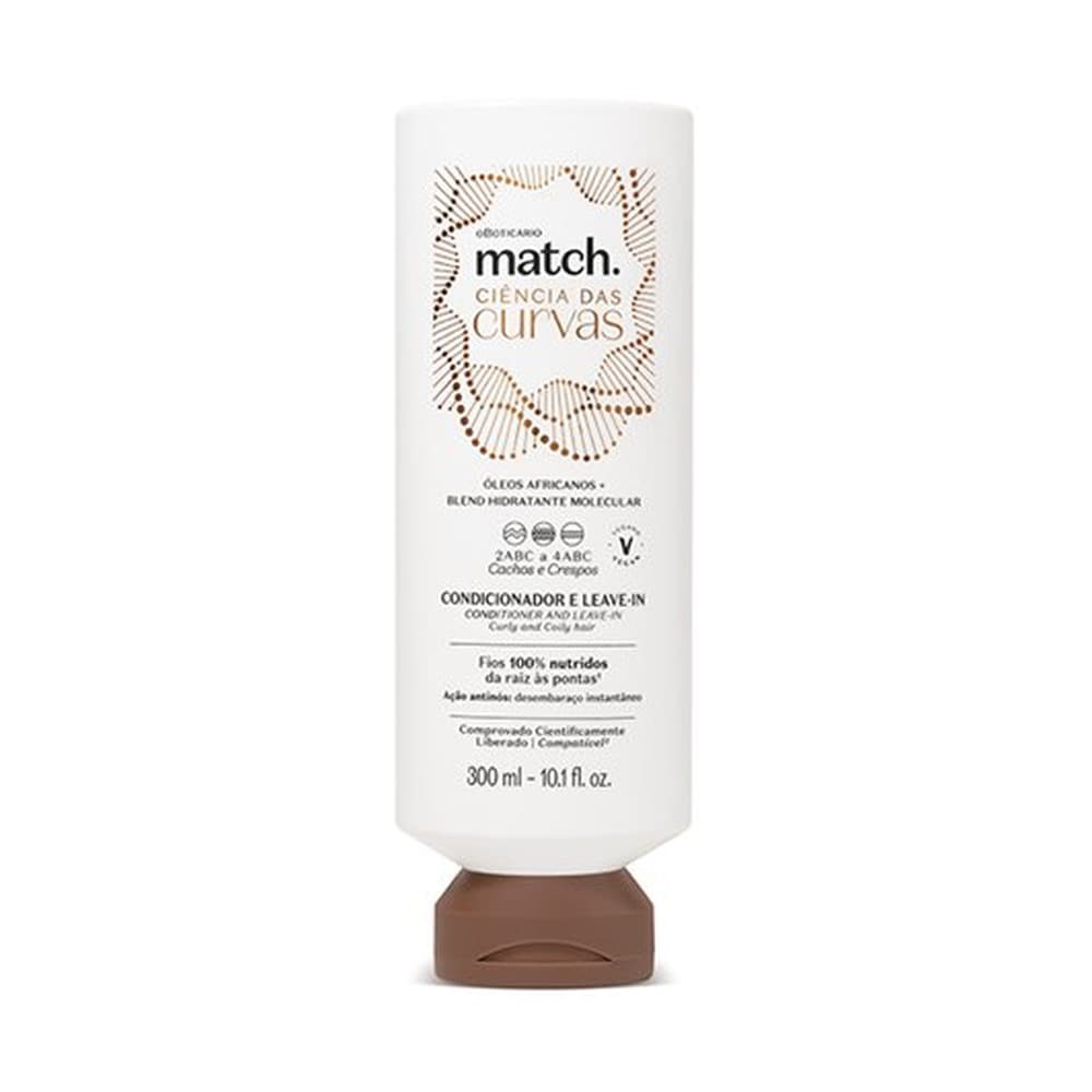 Match Ciência das Curvas Condicionador e Leave-in 300ml