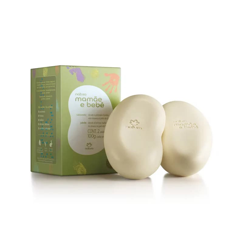 Natura Mamãe e Bebê Sabonete 2 unidades 100g, 1