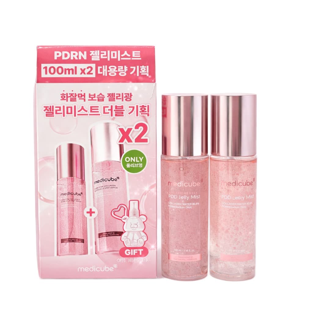 Kit Promocional Medicube PDRN Jelly Mist – Bruma Facial Efeito Pele de Vidro 2x100ml