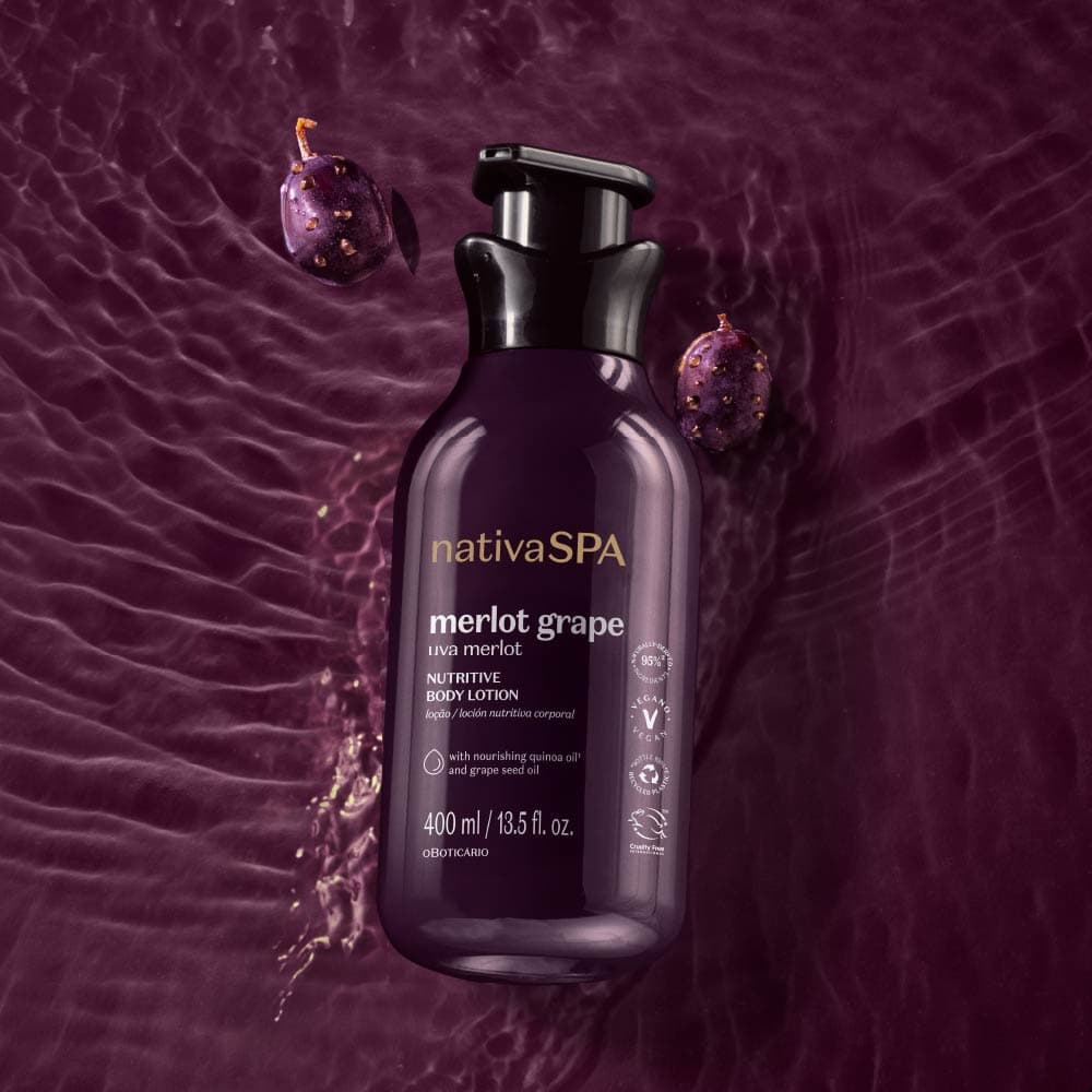 Loção Hidratante - Nativa SPA Uva Merlot 400ml, 2