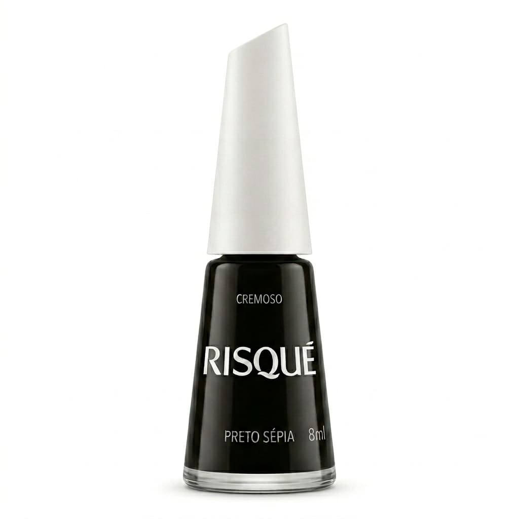 Risqué Esmalte Cremoso Preto Sépia
