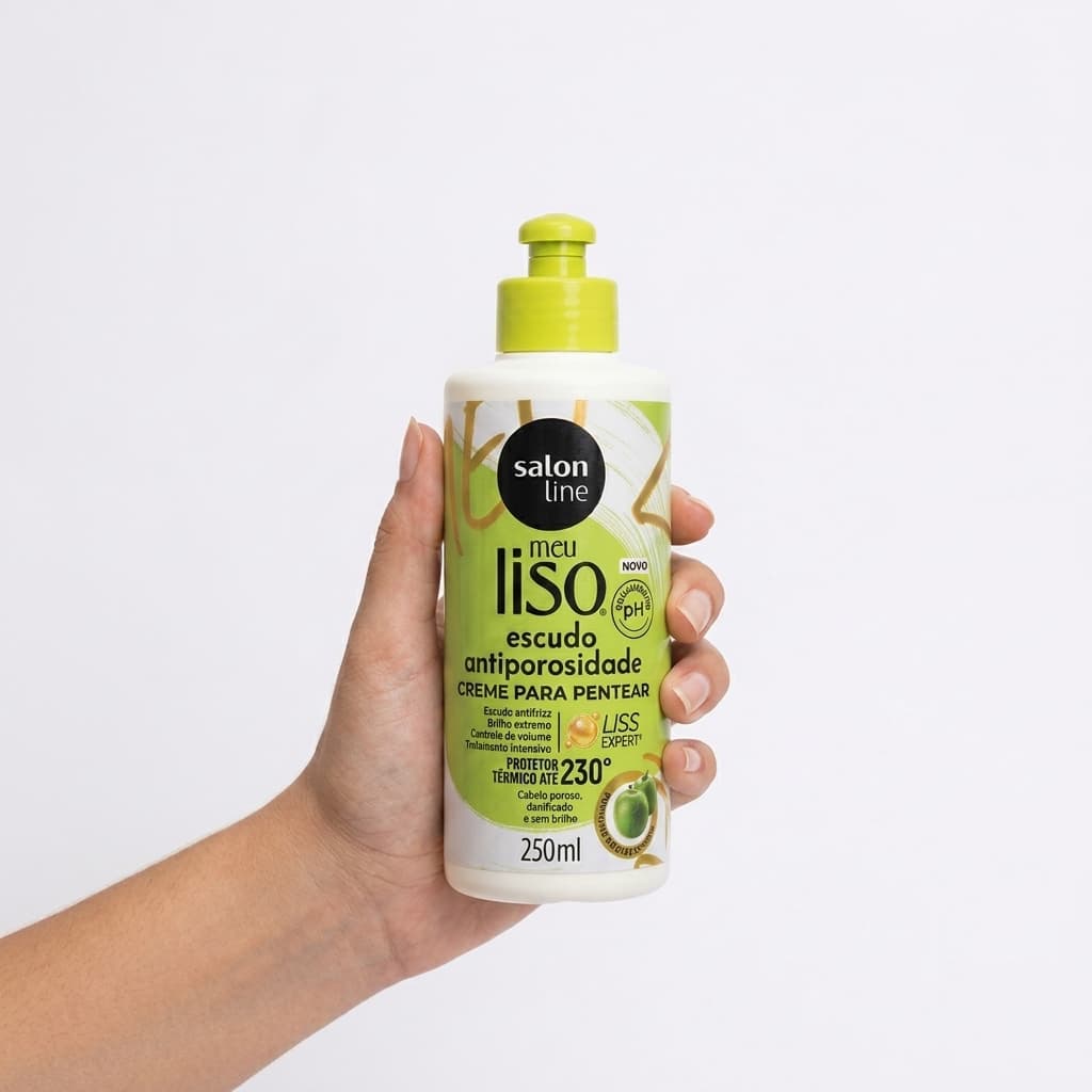 Salon Line Meu Liso Escudo Antiporosidade Creme para Pentear